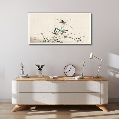 Butterfly on the grass Print on canvas