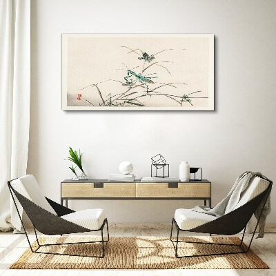 Butterfly on the grass Print on canvas