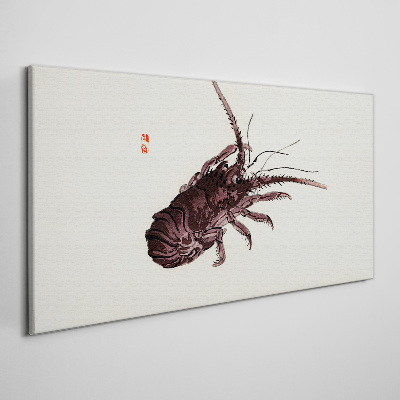 The elegance of shrimp Canvas wall art