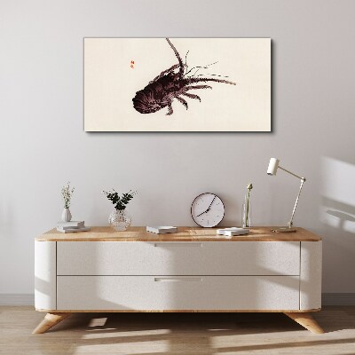 The elegance of shrimp Canvas wall art