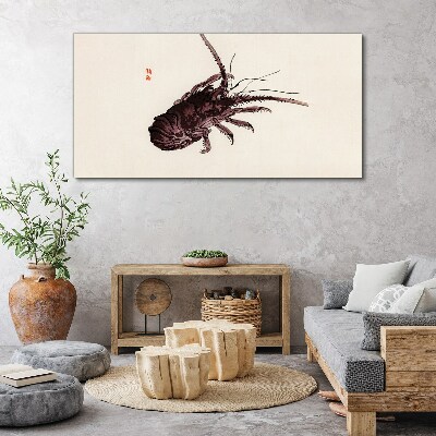 The elegance of shrimp Canvas wall art