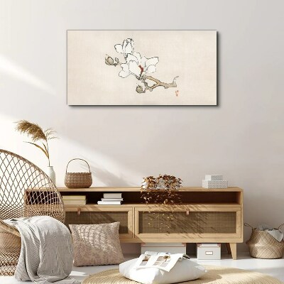 Branch flowers Canvas Wall art