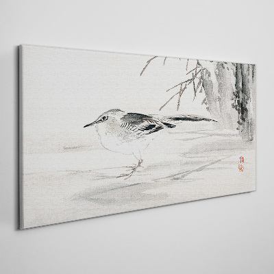 Animal bird tree sparrow Canvas Wall art