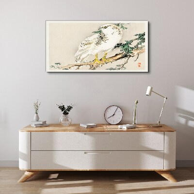 Animal bird branch Canvas Wall art