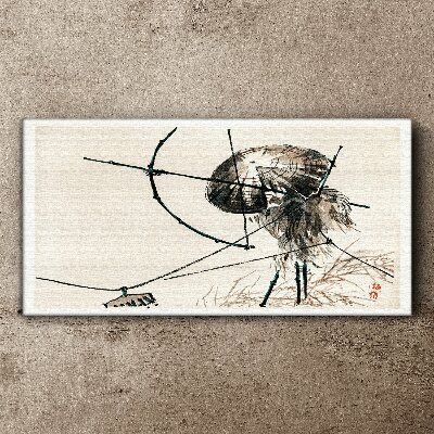 Jellyfish in Abstract Lines Canvas wall art