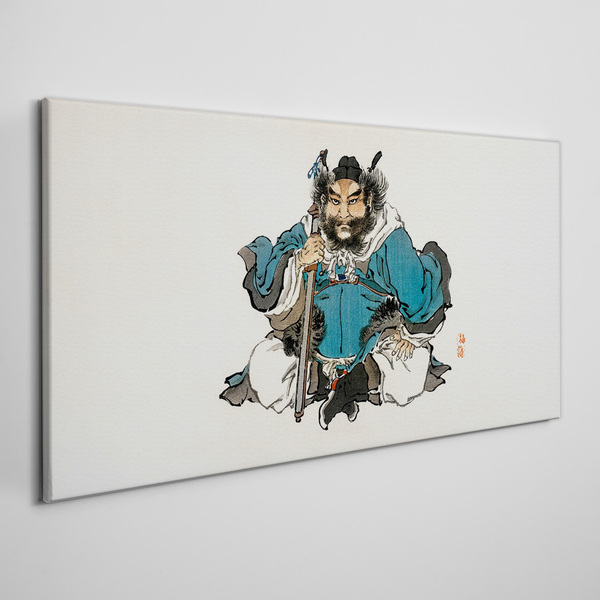 Master in blue robe Canvas wall art
