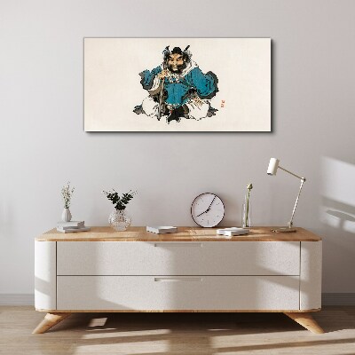 Master in blue robe Canvas wall art