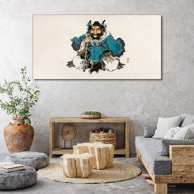 Master in blue robe Canvas wall art