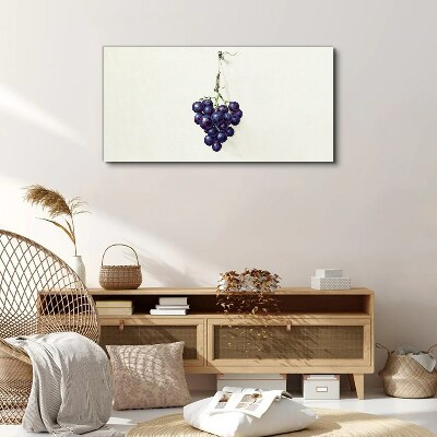 Grapes on a white background Print on canvas