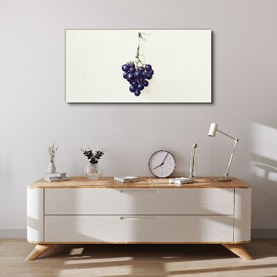 Grapes on a white background Print on canvas