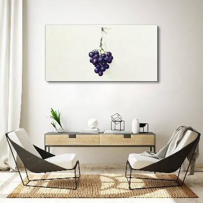Grapes on a white background Print on canvas