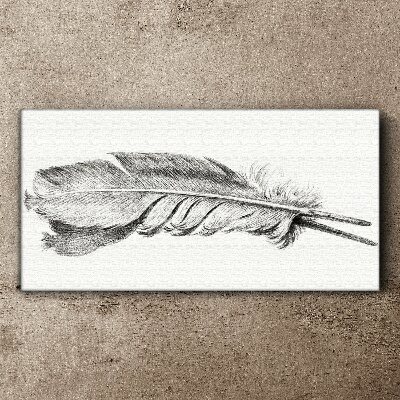 The delicacy of a pen on a white background Canvas wall art