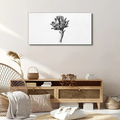 Drawing flowers Canvas Wall art