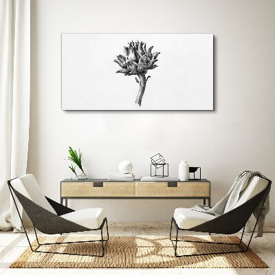 Drawing flowers Canvas Wall art