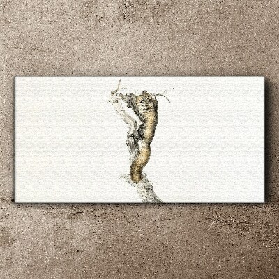 Animal squirrel branch Canvas Wall art