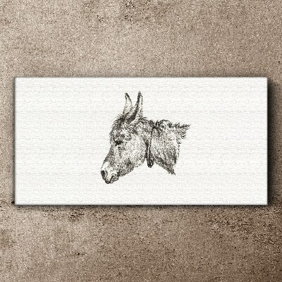 Figure animal donkey Canvas Wall art