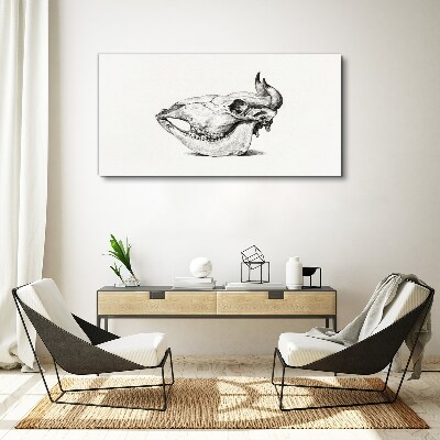 Animal skull Print on canvas