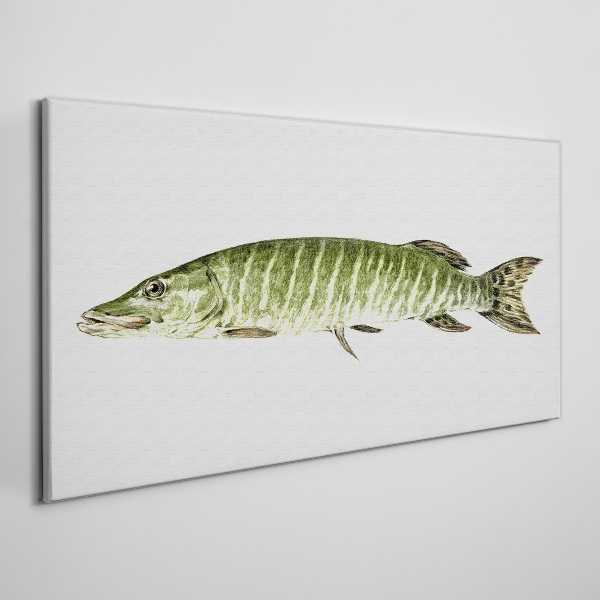 Muskie in its natural habitat Print on canvas