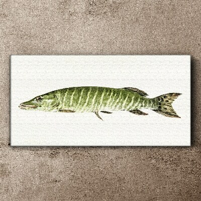 Muskie in its natural habitat Print on canvas