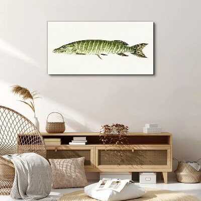 Muskie in its natural habitat Print on canvas