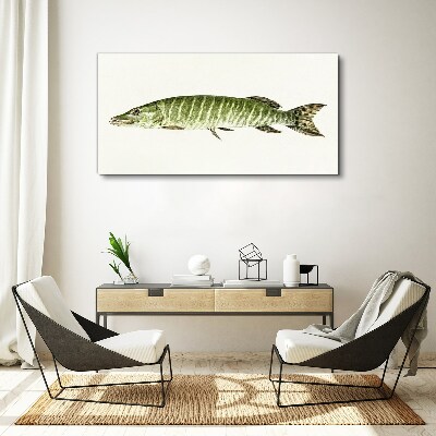 Muskie in its natural habitat Print on canvas