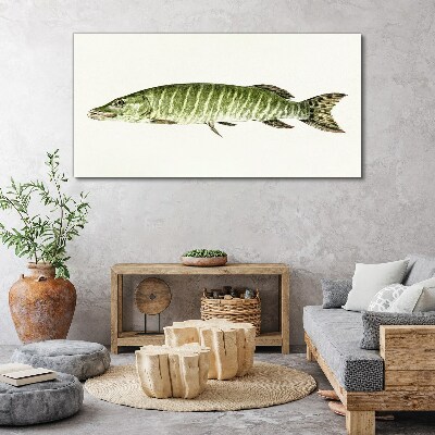Muskie in its natural habitat Print on canvas