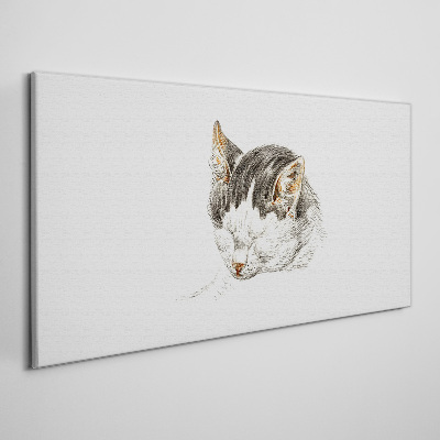 Cat's dream Canvas wall art