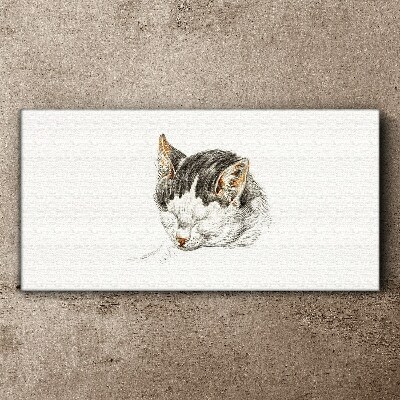 Cat's dream Canvas wall art