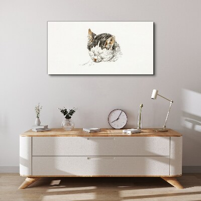 Cat's dream Canvas wall art