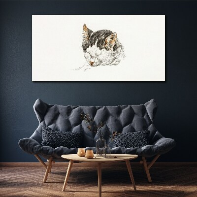 Cat's dream Canvas wall art