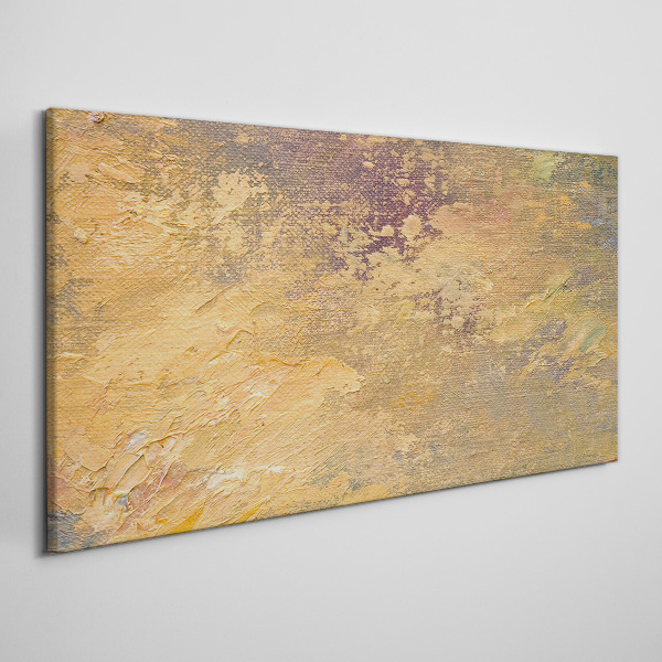 Golden reflections in an abstract landscape Print on canvas