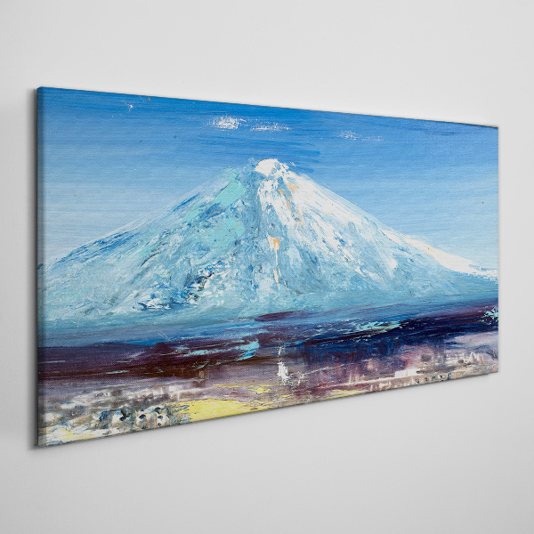 Mountain in blue Print on canvas