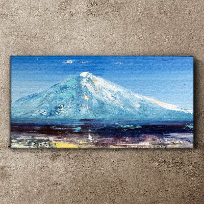 Mountain in blue Print on canvas