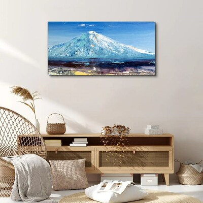 Mountain in blue Print on canvas