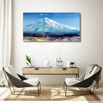 Mountain in blue Print on canvas