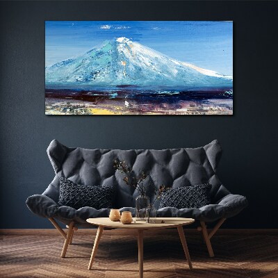 Mountain in blue Print on canvas