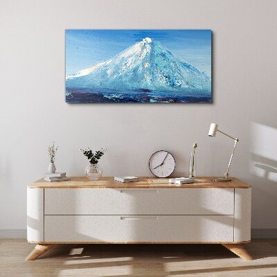 Abstraction mountains sky Canvas Wall art