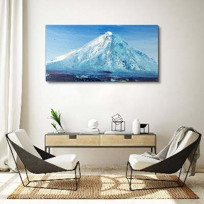 Top in blue tone Canvas wall art