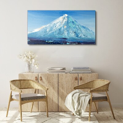 Top in blue tone Canvas wall art