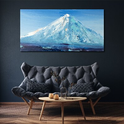 Abstraction mountains sky Canvas Wall art