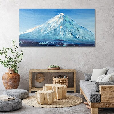 Abstraction mountains sky Canvas Wall art