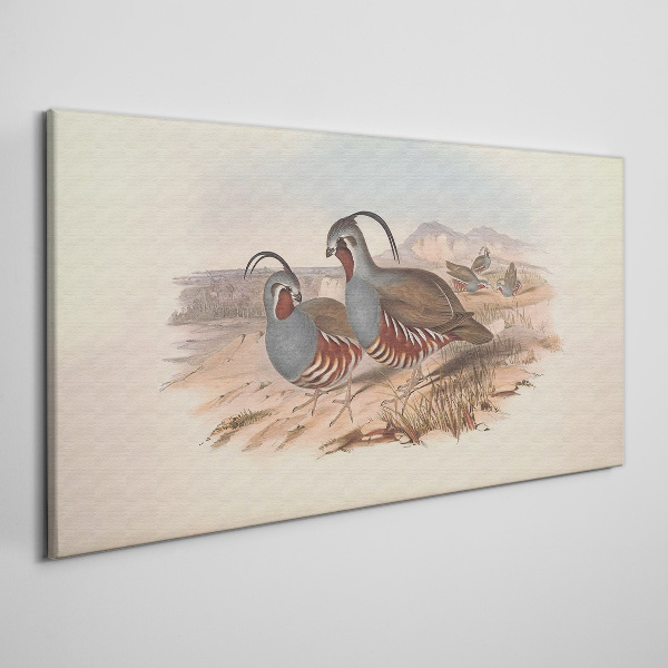 Birds in the landscape Canvas wall art