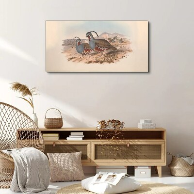 Birds in the landscape Canvas wall art
