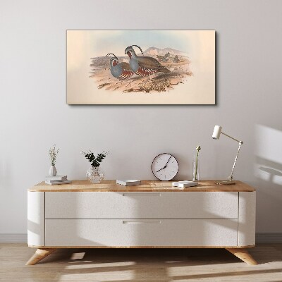 Birds in the landscape Canvas wall art
