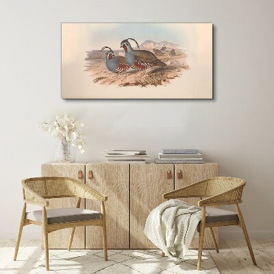 Birds in the landscape Canvas wall art