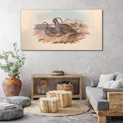 Birds in the landscape Canvas wall art