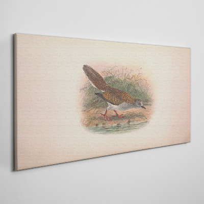 A bird above the water Canvas wall art