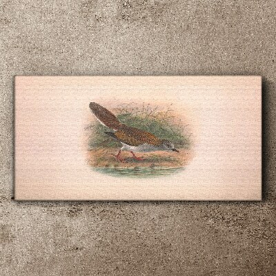 A bird above the water Canvas wall art