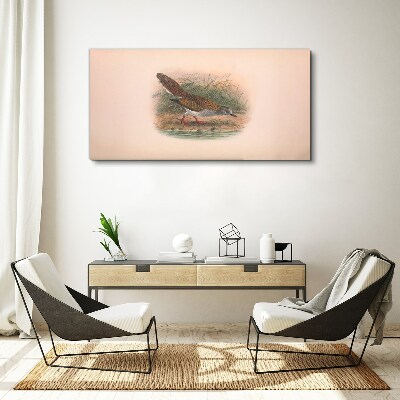 A bird above the water Canvas wall art