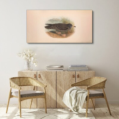 A bird on the water's edge Canvas wall art